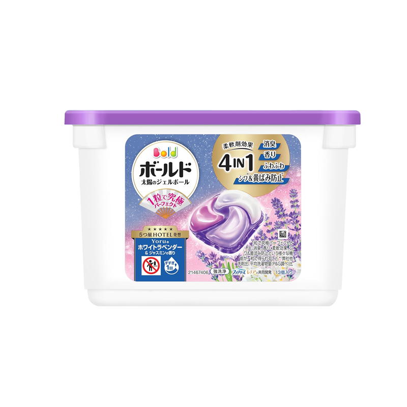 P&G Bold 4-In-1 White Lavender And Jasmine Laundry Detergent Pods