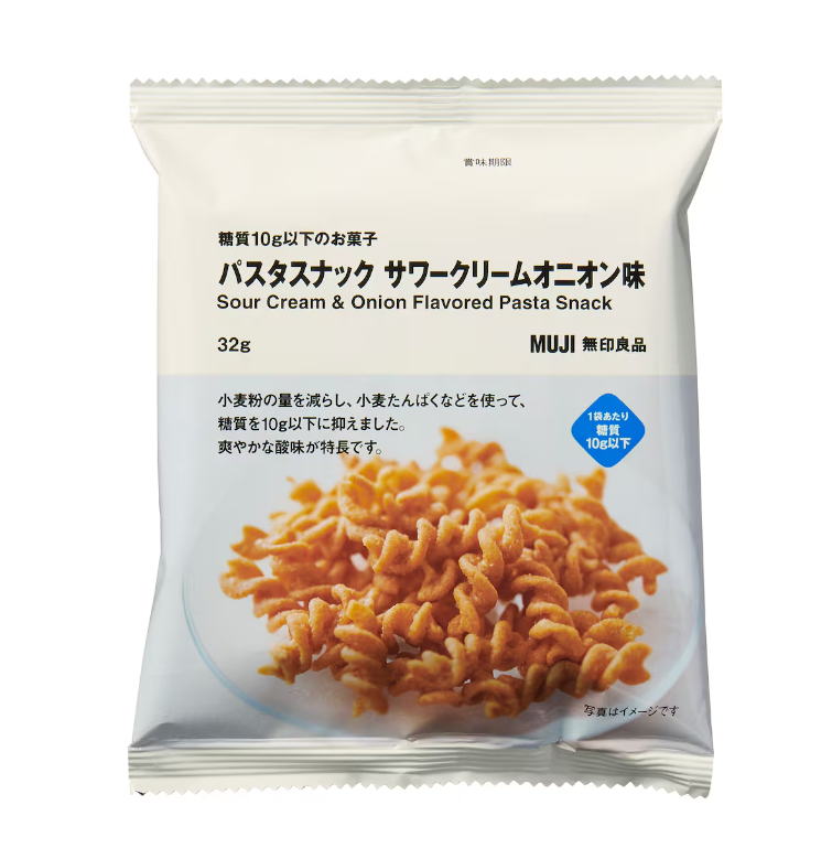 MUJI Sour Cream & Onion Flavored Pasta Snack