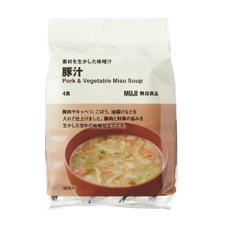 MUJI Freeze-Dried Miso Soup – Pork & Vegetables