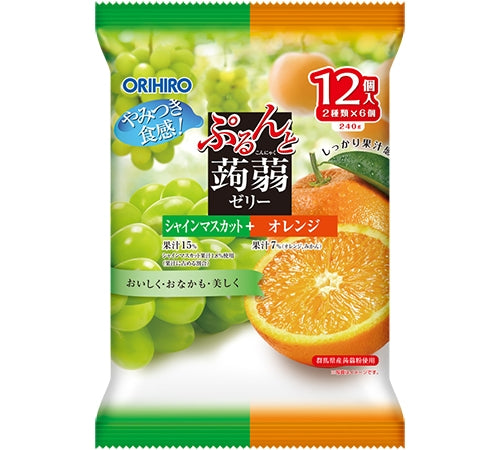 ORIHIRO Shine Muscat and Orange Konjac Jelly