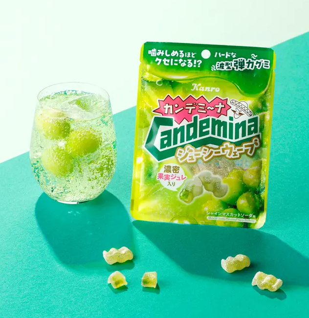 KANRO Candemina Gummy Juicy Wave – Grape Flavor