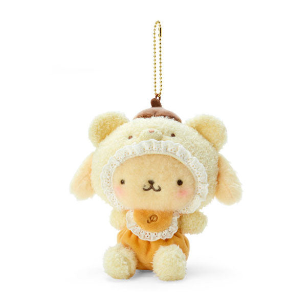 SANRIO Latte Bear Baby Mascot Plush Keychain