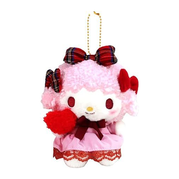 SANRIO Ribbon Love Plush Keychain