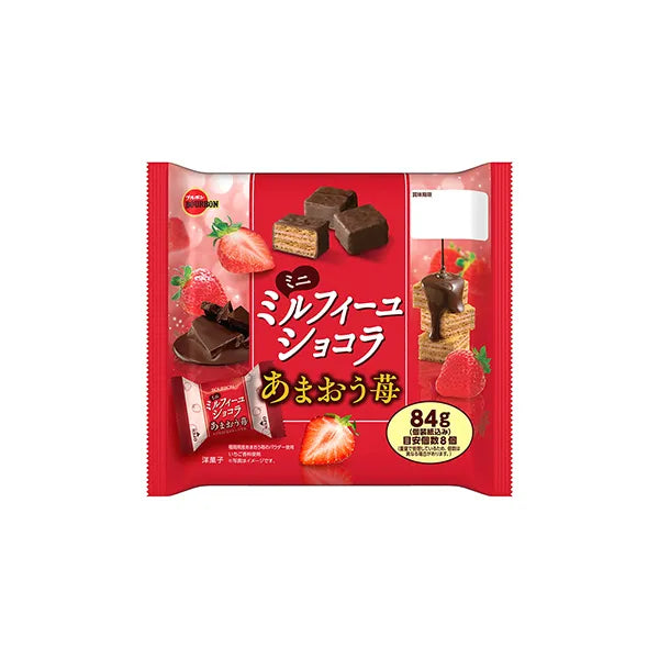 BOURBON Millefeuille Chocolat Amaou Strawberry Cookies