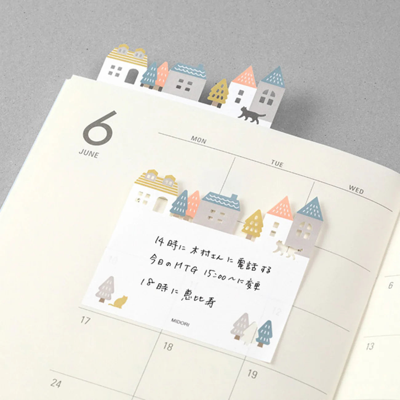 MIDORI Sticky Notes Die-Cut