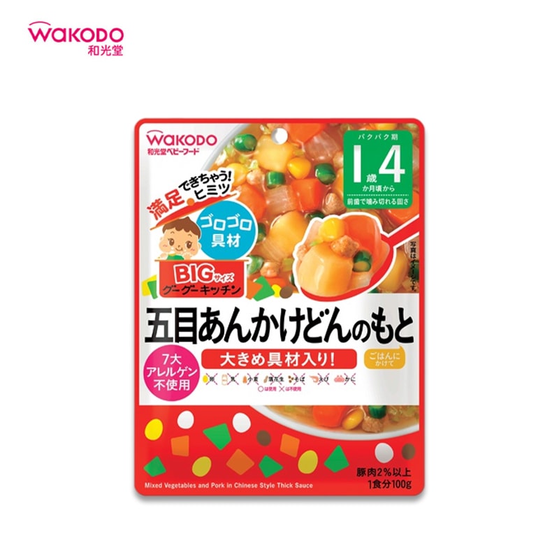 WAKODO Five-Ingredient Ankake Udon Mix (1 Year 4 Months+)