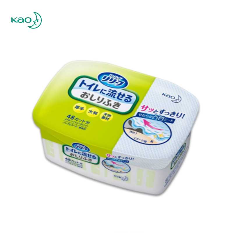KAO Relief Toilet Flushable Wipes