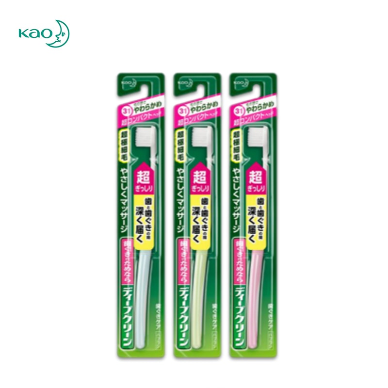 KAO Deep Clean Super Compact Soft Toothbrush