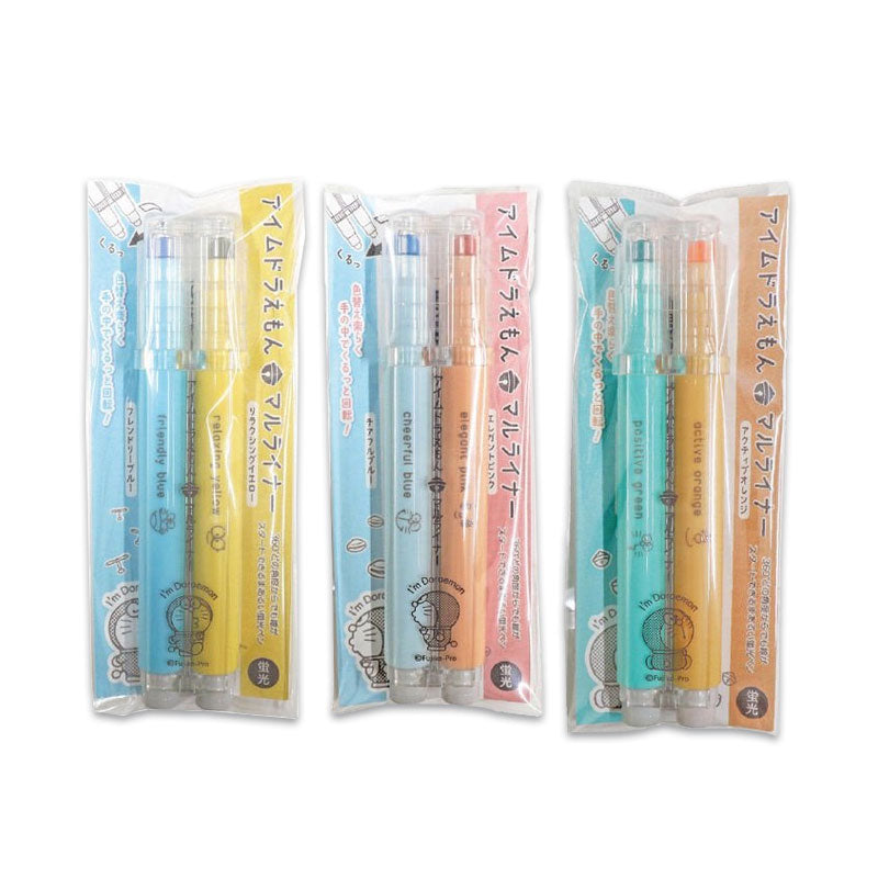 SANRIO I'M Doraemon Circular Highlighters