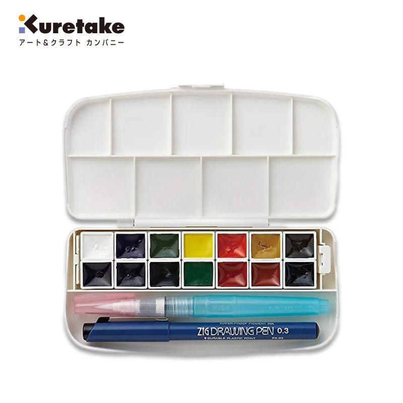 KURETAKE Fis Transparent Watercolor Set