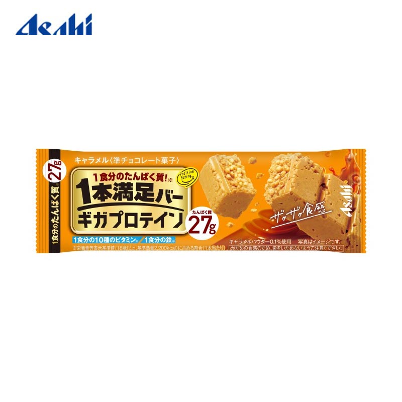 ASAHI Ippon Manzoku Giga Protein Bar (Caramel)