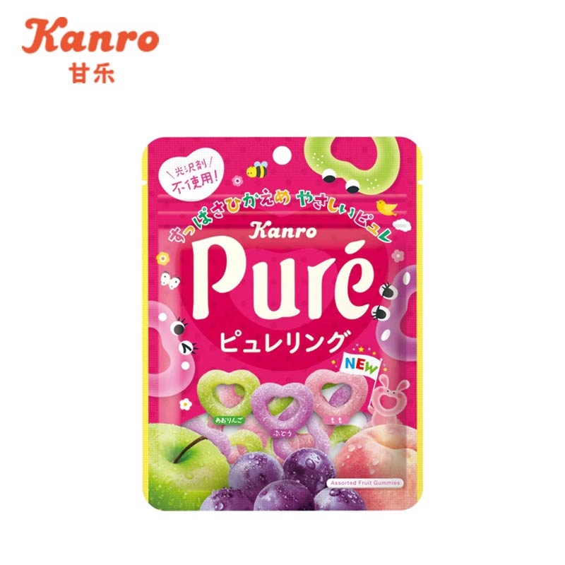 KANRO Pure Ring Gummy Candy 156g