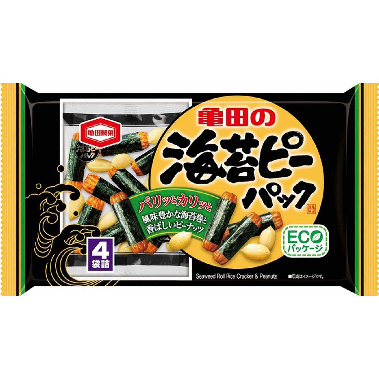 KAMEDA SEIKA Seaweed Rolled Peanut Crackers