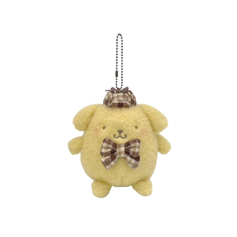 SANRIO Autumn Plaid Plush Keychain