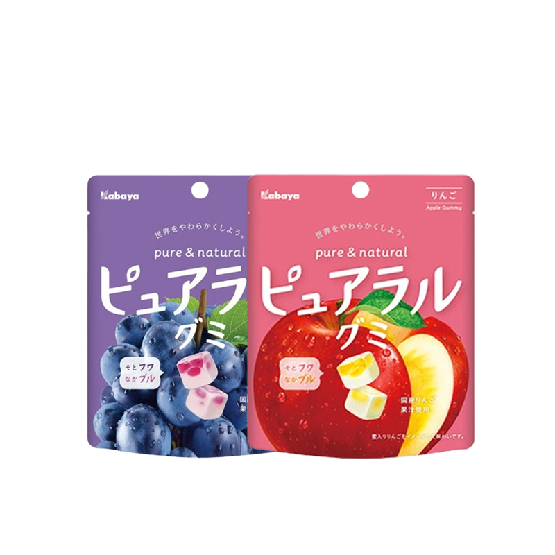 KABAYA Pure & Natural Gummy Candy 42g (Apple)