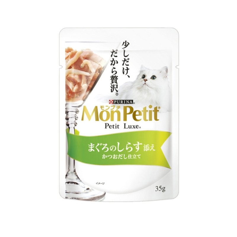 PURINA MONPETIT Petit Luxe Tuna and Whitebait Cat Food (35g)