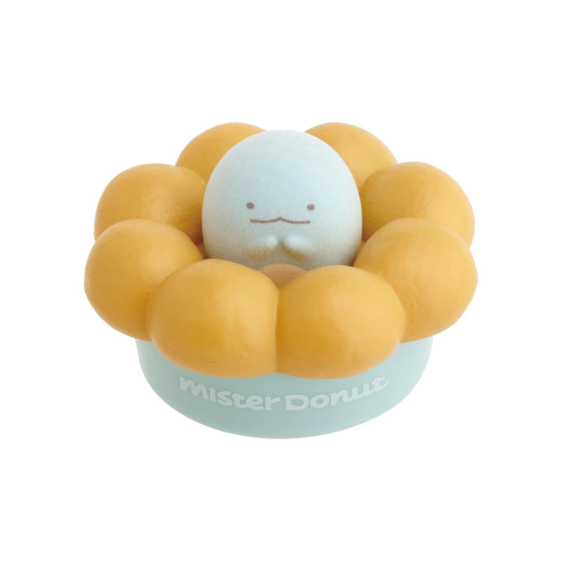 SAN-X Mister Donut x Sumikko Gurashi Tokage Pon de Ring Donut Accessory Case