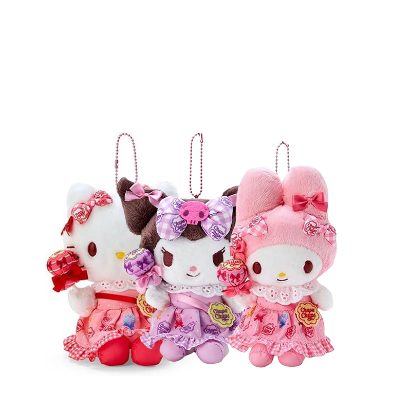 SANRIO Chupa Chups Collaboration Vol. 2 Mascot Plush Keychain