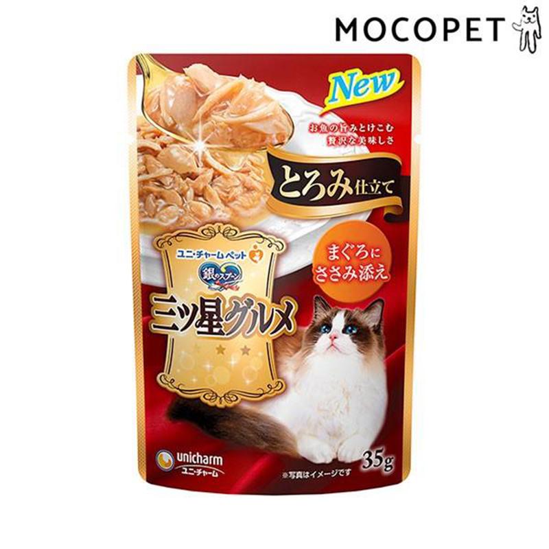 UNICHARM Mocopet Mitsuboshi Gourmet Tuna and Chicken for Cats