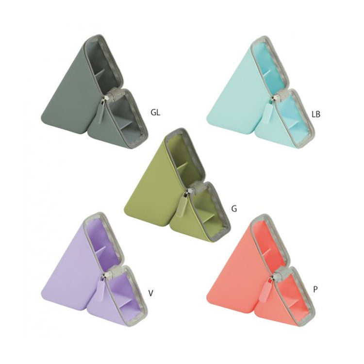 SONIC Triangular Vertical Pen Bag Silicone Pen Container Storage Bag