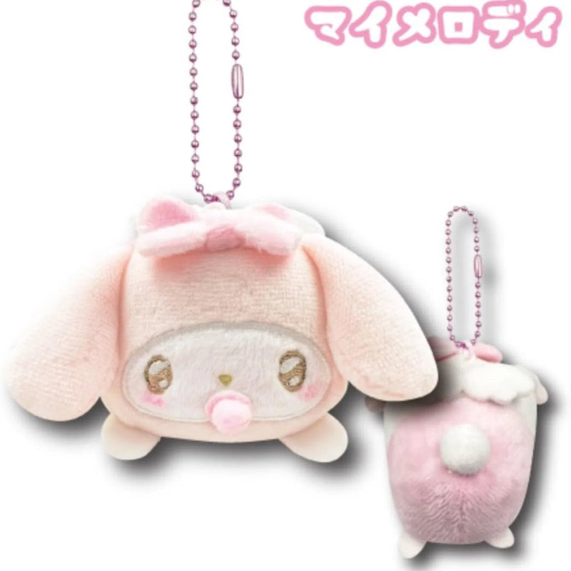 SANRIO Angel Baby Lying Plush Keychain