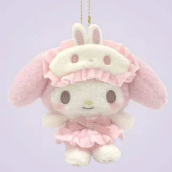SANRIO Nakayoshi Pajama Plush Keychain