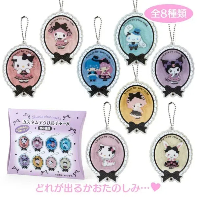 SANRIO Black Ribbon Acrylic Charm Blind Box