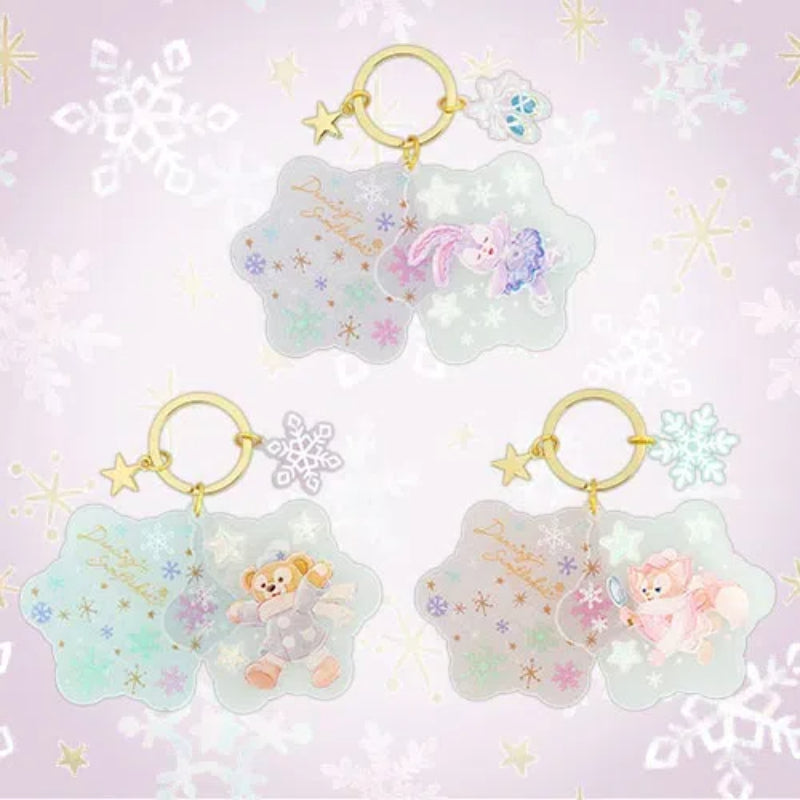 DISNEY Duffy & Friends Dancing Snowflakes Key Chain Set