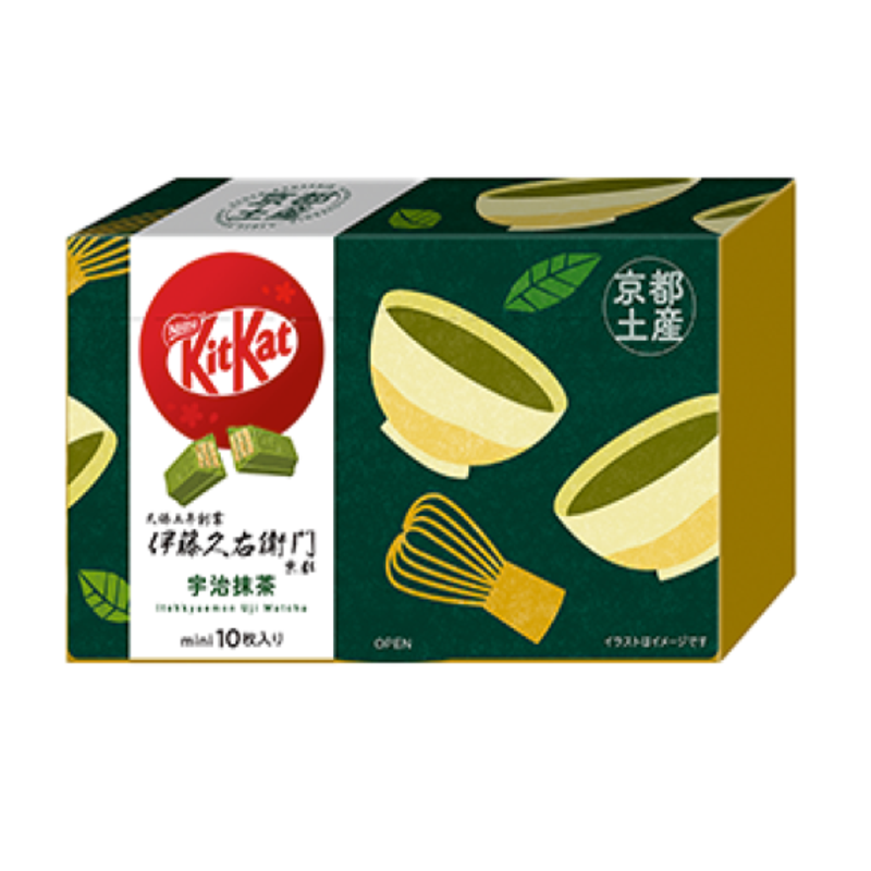 NESTLE ITOHKYUEMON Mini KitKats (Matcha/Hojicha)