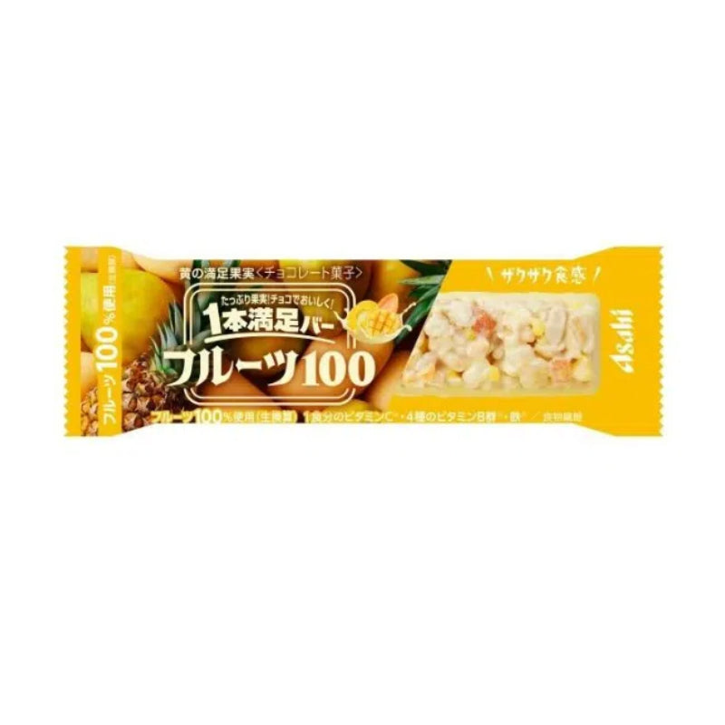 ASAHI Ippon Manzoku Bar Fruits 100 Fruit & Granola Chocolate Bar