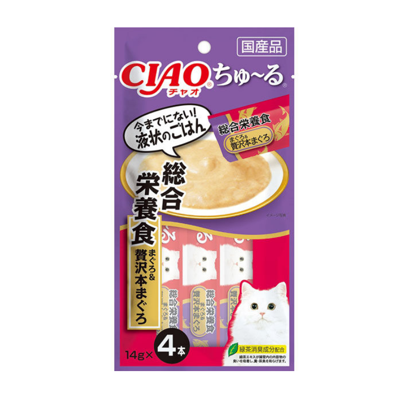 INABA CIAO Churu Comprehensive Nutrition Cat Treat (Maguro Tuna)