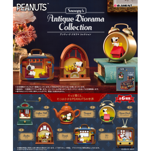 RE-MENT Snoopy's Antique Diorama Collection Blind Box Figurine