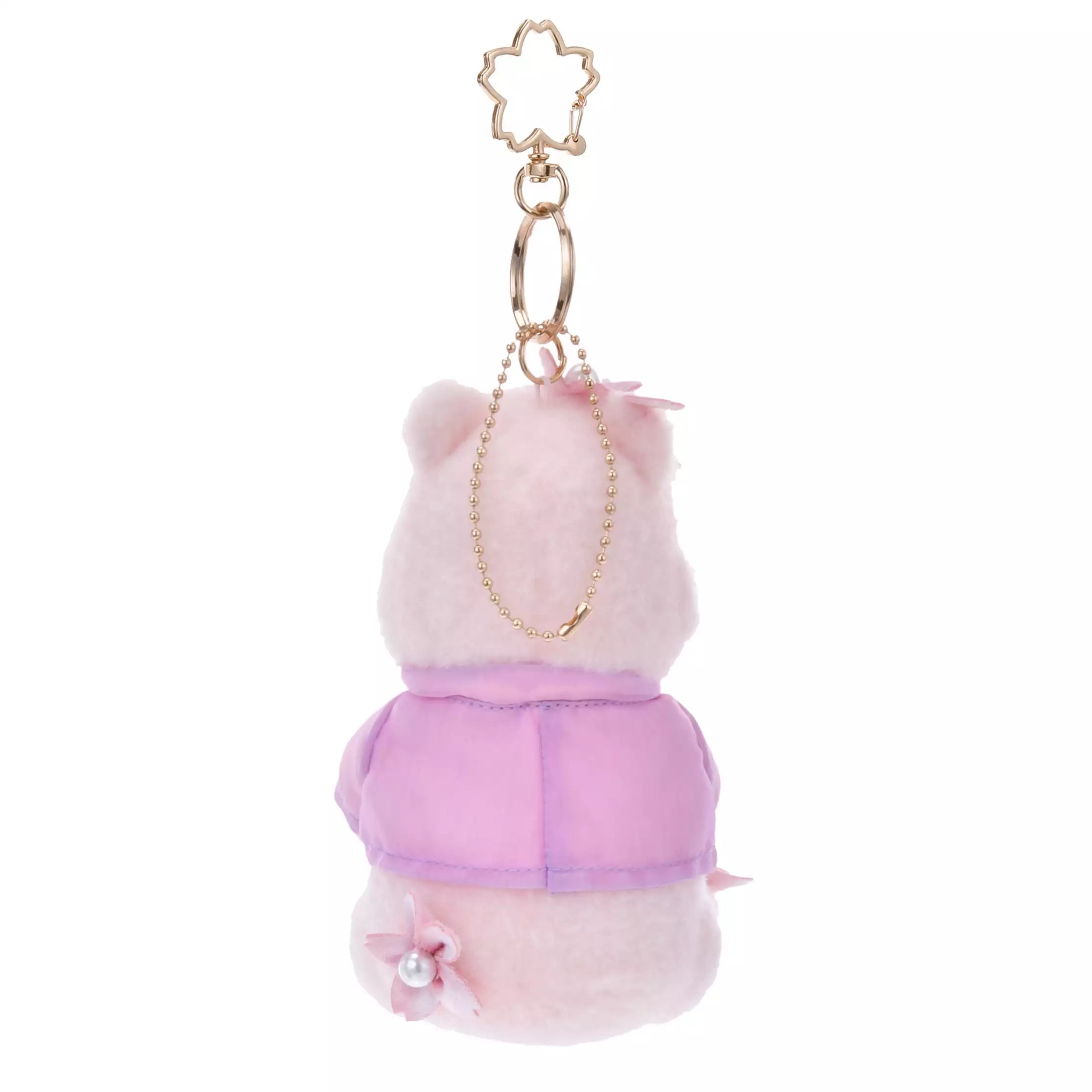 DISNEY Pooh and Piglet Sakura Plush Keychain