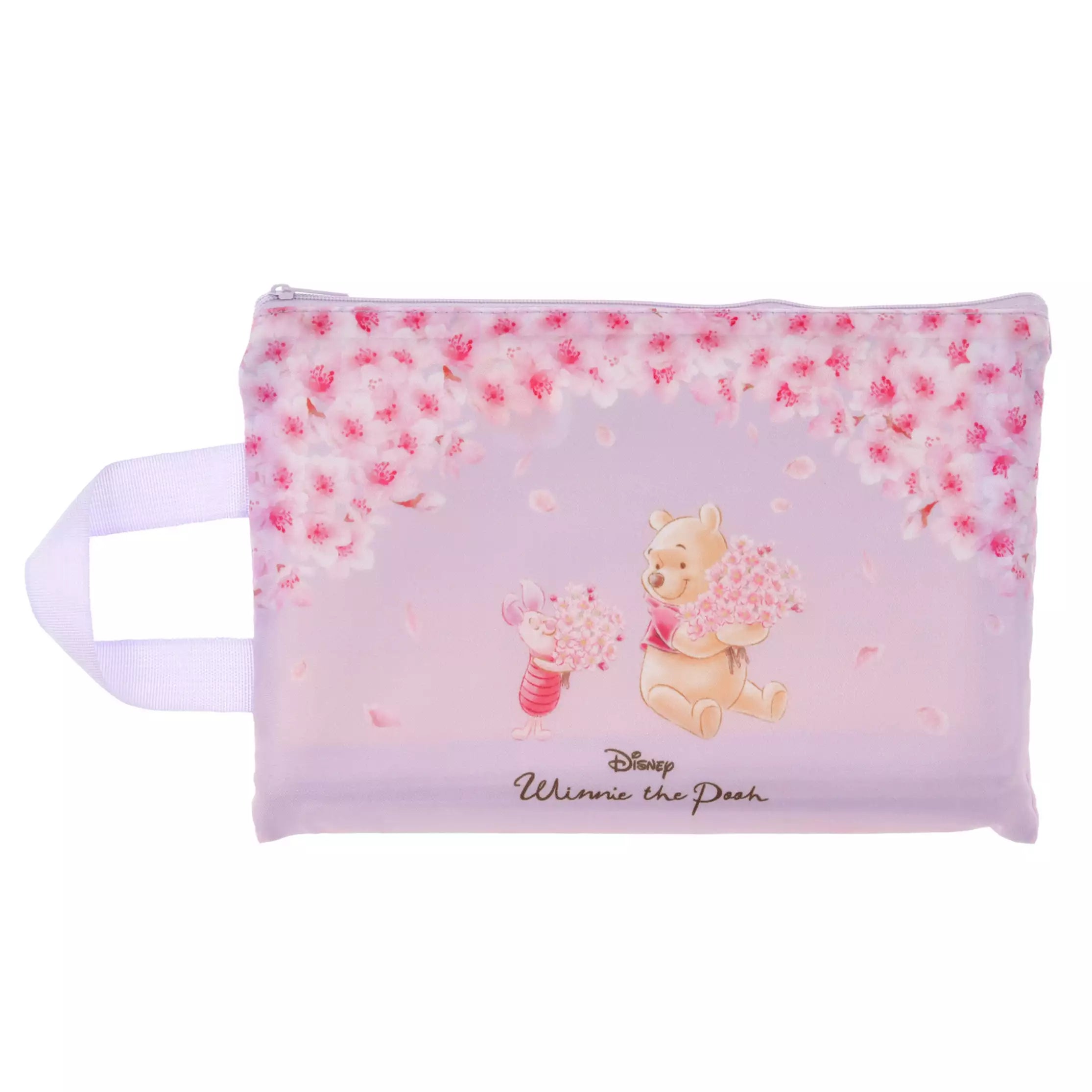 DISNEY Sakura Winnie the Pooh and Piglet Picnic Blanket with Pouch