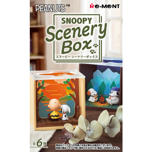 RE-MENT Snoopy Scenery Box Blind Box Figurine