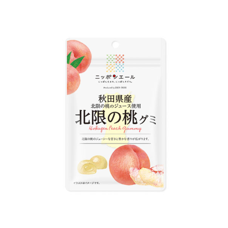 NIPPON YELL Hokugen Peach Gummy Candy