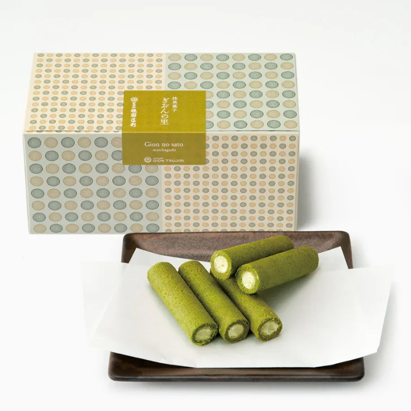 GION TSUJIRI no Sato Matcha Cream Roll Cookies
