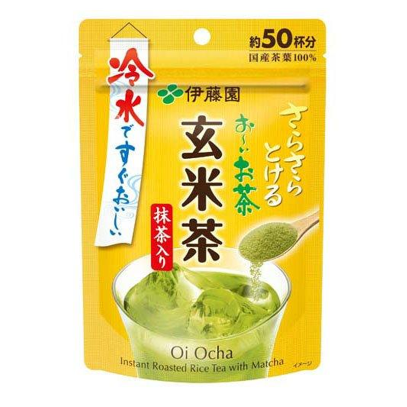 ITO EN Oi Ocha Instant Genmaicha Roasted Rice Tea with Matcha