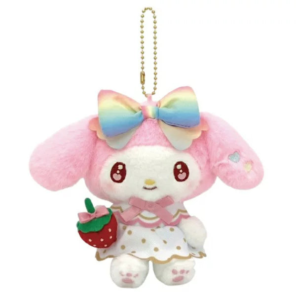 Sanrio Strawberry News 50th Anniversary Plush Keychain