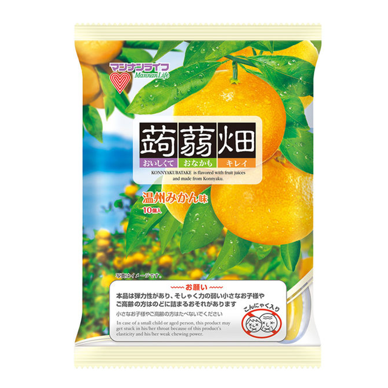 MANNANLIFE Konjac Field Onshu Mikan Orange Jelly