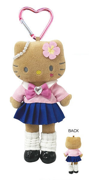 Sanrio Style Up Hello Kitty Plush Keychain