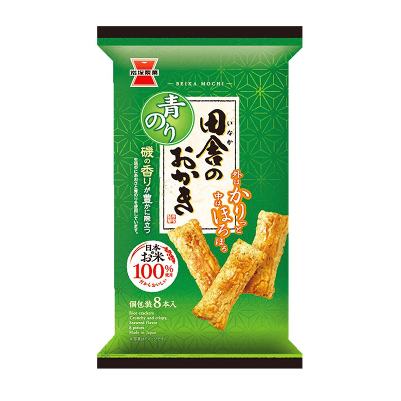 IWATSUKA SEIKA Inaka no Okaki Nori Seaweed Flavored Rice Crackers