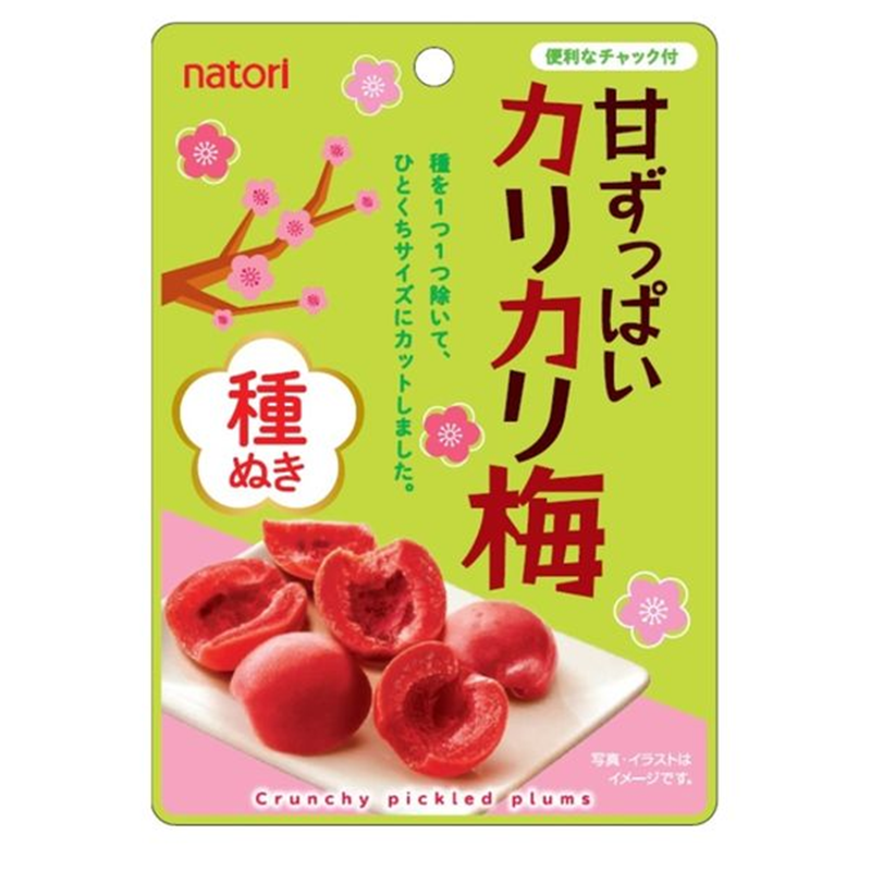 NATORI Sweet & Sour Crunchy Seedless Red Pickled Plums