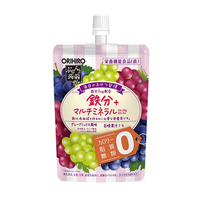 ORIHIRO Purunto Konjac Plus Grape Mix Jelly