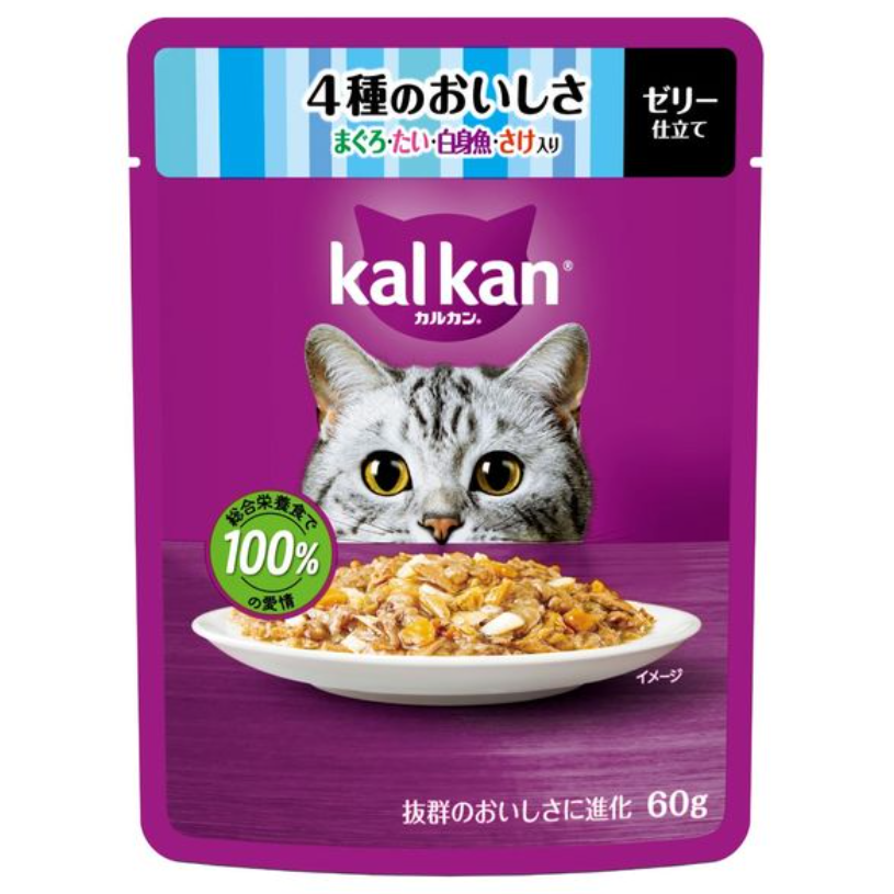 KAL KAN Pouch With Tuna, Sea Bream, White Fish And Salmon