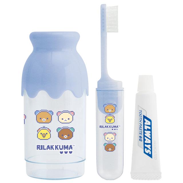 SAN-X Rilakkuma Travel Toothbrush Set
