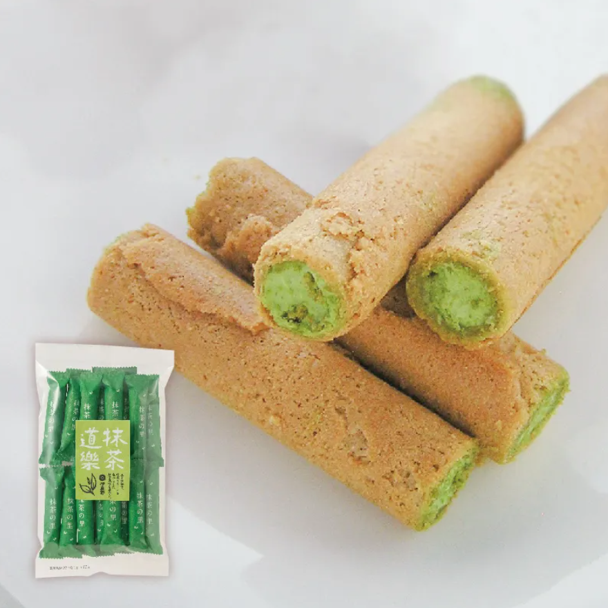 ITOKEN Matcha Doraku Cream Roll Cookies