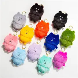 NAGANO Characters Nagano no Kuma Color Mascot Plush Keychain
