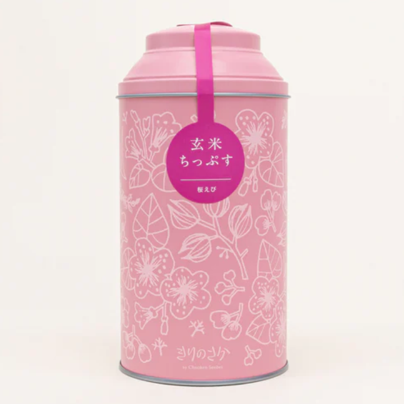 CHUOKEN SENBEI Shrimp Brown Rice Crisps Canned