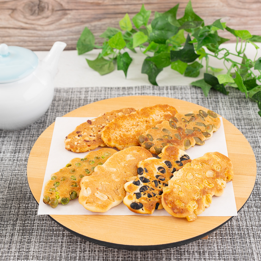 KYOSENDO 7-Variety Double Assorted Bean Rice Crackers